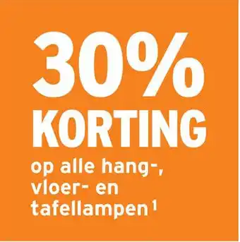 GAMMA op alle hang-, vloer- en tafellampen aanbieding