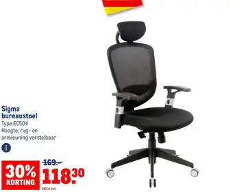 Makro Sigma bureaustoel aanbieding