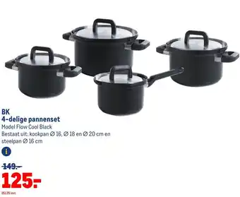 Makro BK 4-delige pannenset aanbieding