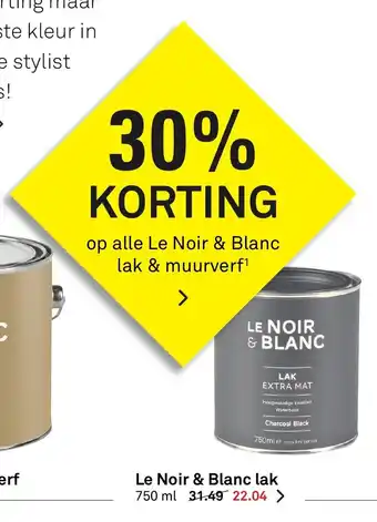 Karwei Le Noir & Blanc Lak 750 ml aanbieding