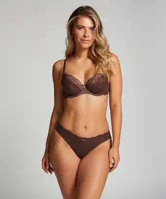 Hunkemoller Hunkemöller String Marine Bruin aanbieding