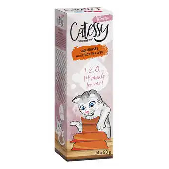Zooplus 56x90g Catessy Mousse Kuipjes met kippenlever Kattennatvoer aanbieding