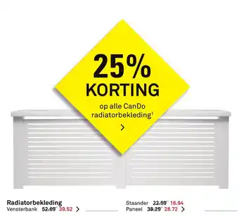 Karwei Radiatorbekleding Vensterbank aanbieding