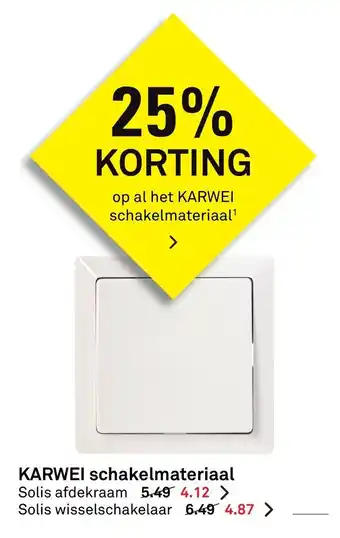 Karwei Schakelmateriaal aanbieding