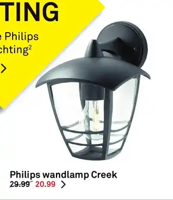 Karwei Philips Wandlamp Creek aanbieding