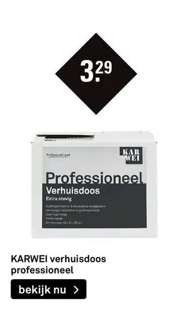 Karwei Verhuisdoos Professioneel aanbieding