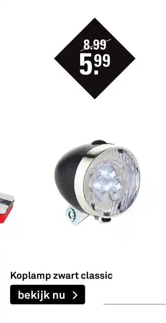 Karwei Koplamp Zwart Classic aanbieding