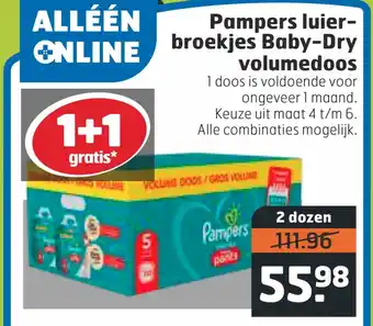 Trekpleister Pampers luier- broekjes Baby-Dry volumedoos 4 t/m 6 aanbieding