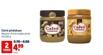 Makro Calvé pindakaas aanbieding