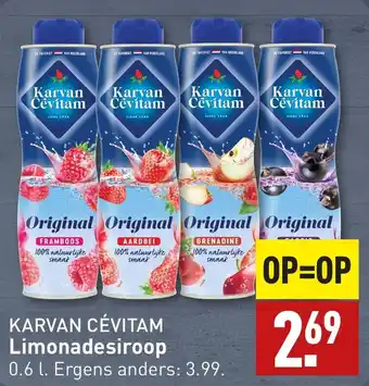 ALDI KARVAN CÉVITAM Limonadesiroop 0.6L aanbieding