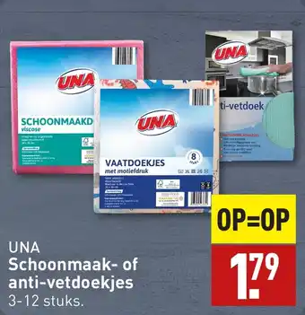 ALDI Schoonmaak of anti-vetdoekjes aanbieding