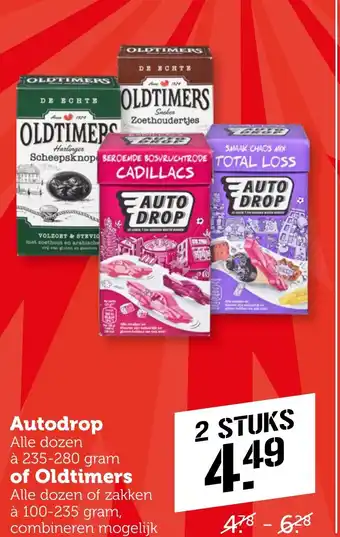 Coop Autodrop of Oldtimers aanbieding