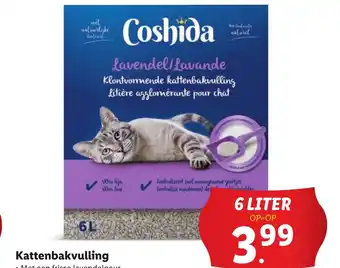 Lidl Kattenbakvulling 6 LITER aanbieding