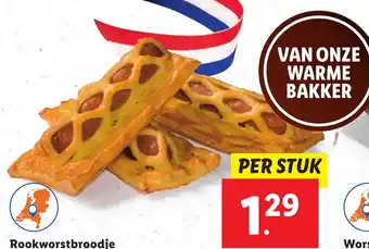 Lidl Rookworstbroodje aanbieding