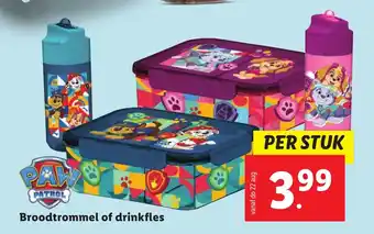 Lidl Broodtrommel of drinkfles aanbieding
