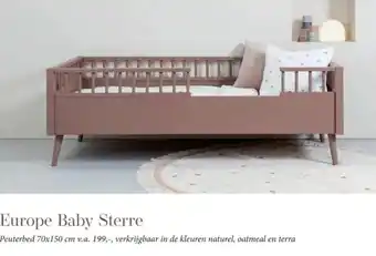 Babypark Europe Baby Sterre Peuterbed 70x150 cm aanbieding