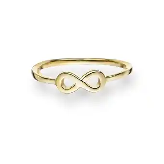 Douglas Glanzstücke München Zilveren ring Infinity Sterling zilver in Geelgoud aanbieding