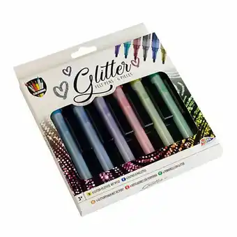 Lobbes Glitter Viltstiften Artist, 6st. aanbieding