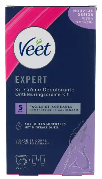 De Online Drogist Veet Expert Ontkleuringscrème Gezicht & Lichaam aanbieding