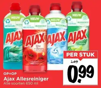 Vomar Voordeelmarkt Ajax allesreiniger 650ml aanbieding