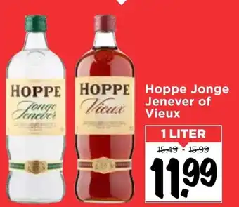 Vomar Voordeelmarkt Hoppe Jonge Jenever of Vieux 1L aanbieding