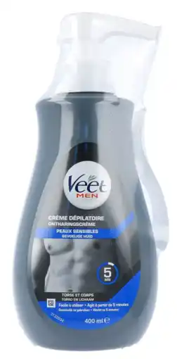 De Online Drogist Veet Men Total Pro Ontharingscreme Pomp Gevoelige Huid aanbieding