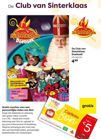 The Read Shop De Club van Sinterklaas doeboek aanbieding