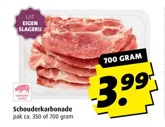 Boni Schouderkarbonade 700g aanbieding