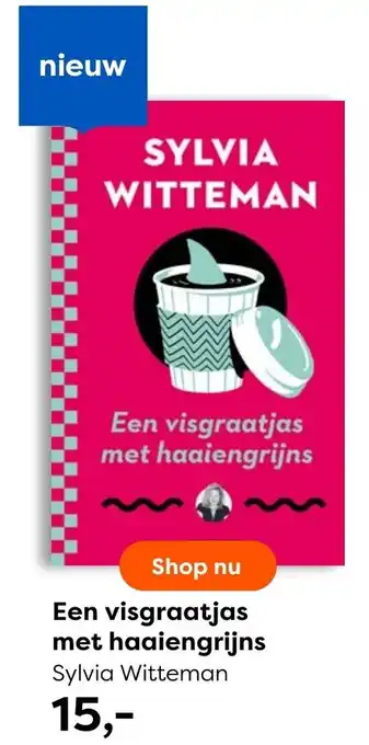 The Read Shop Sylvia Witteman Een visgraatjas met haaiengrijns aanbieding