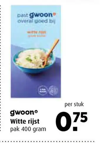 Boni G'woon witte rijst 400g aanbieding