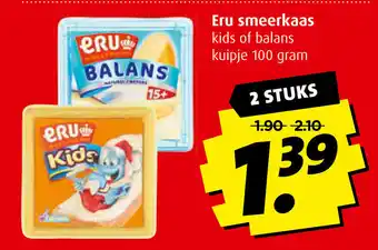 Boni Eru smeerkaas 100g aanbieding