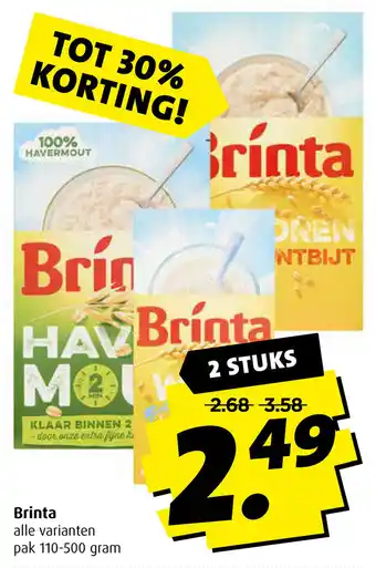 Boni Brinta 110-500g aanbieding