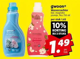 Boni G'woon wasverzachter 750ml aanbieding