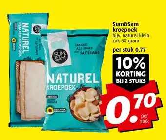 Boni Sum&Sam kroepoek 60g aanbieding