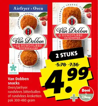 Boni Van Dobben snacks 300-480g aanbieding