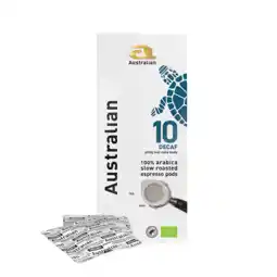 Koffievoordeel.nl Australian Organic Espresso Pods Decaf - 18 ESE Servings aanbieding