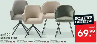 Sligro Sediamo Stoel Daaf Bouclé aanbieding