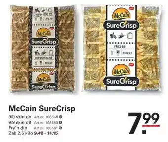 Sligro McCain SureCrisp aanbieding