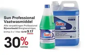 Sligro Sun Professional Vaatwasmiddel aanbieding