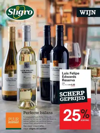 Sligro Luis Felipe Edwards Reserva aanbieding
