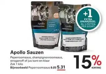 Sligro Apollo Sauzen aanbieding