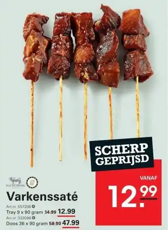 Sligro Varkenssaté aanbieding