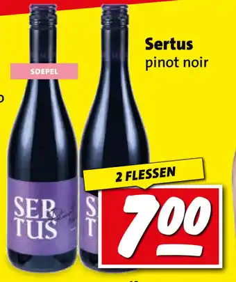 Boni Sertus pinot noir aanbieding