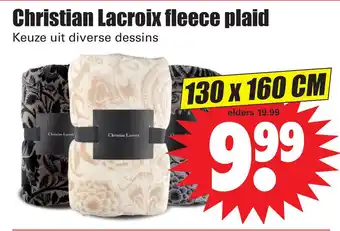 Dirk Christian Lacroix fleece plaid 130x160 cm aanbieding