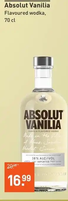 Albert Heijn Absolut Vanilia Flavoured wodka, 70 cl aanbieding