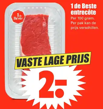 Dirk 1 de Beste entrecôte 100g aanbieding