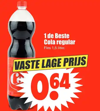 Dirk 1 de Beste Cola regular 1,5l aanbieding