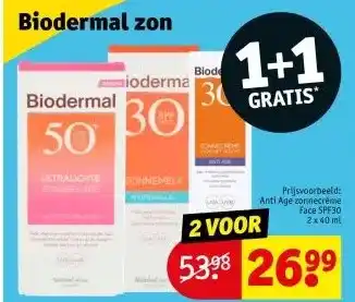 Kruidvat Biodermal zon aanbieding