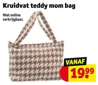 Kruidvat Kruidvat teddy mom bag aanbieding