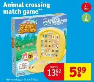 Kruidvat Animal crossing match game aanbieding